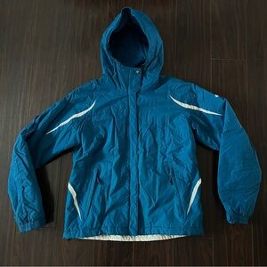 Columbia Blue Waterproof Rain Jacket